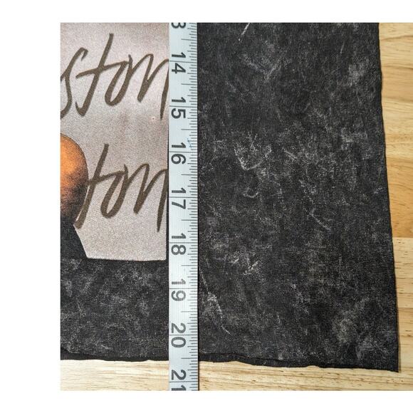 Whitney Houston Retro 1980s Tee Crew Neck Short Sleeve Black Raw Hem T-Shirt, M - Picture 3 of 10